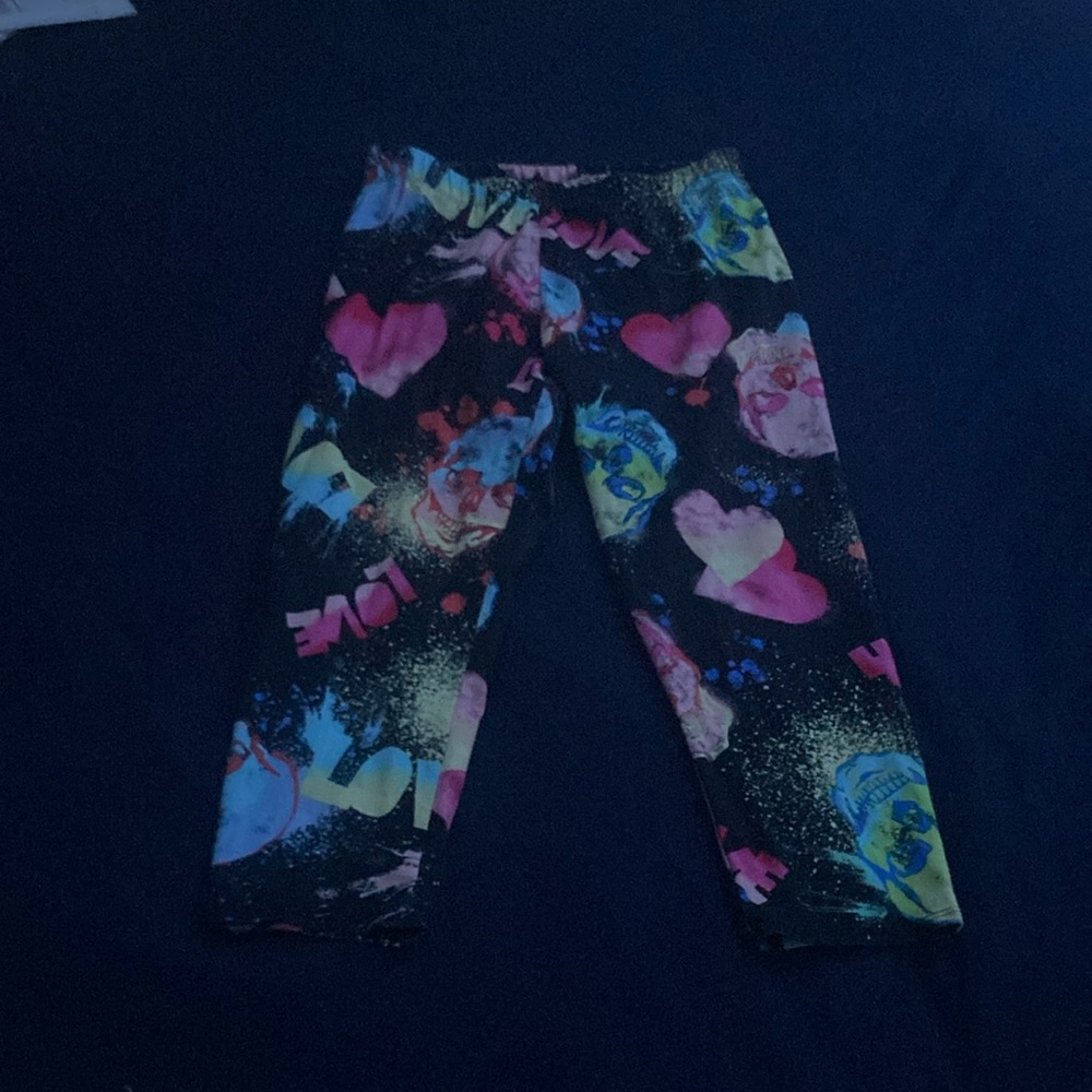 Colorful Love Print Pants
